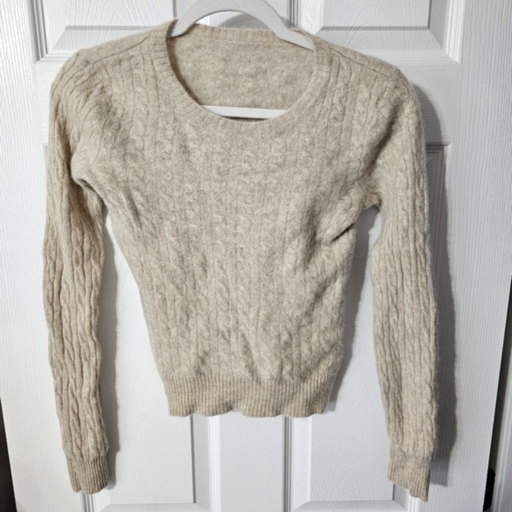 Cable Knit 100% Cashmere Sweater - Size S (Junior's) - Picture 2 of 10